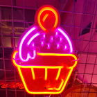 Ice Cream Dessert Silica Gel Cuttable Neon Signs Western Restaurant Sign 8×12mm